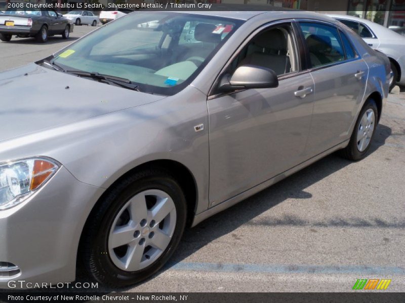Silverstone Metallic / Titanium Gray 2008 Chevrolet Malibu LS Sedan