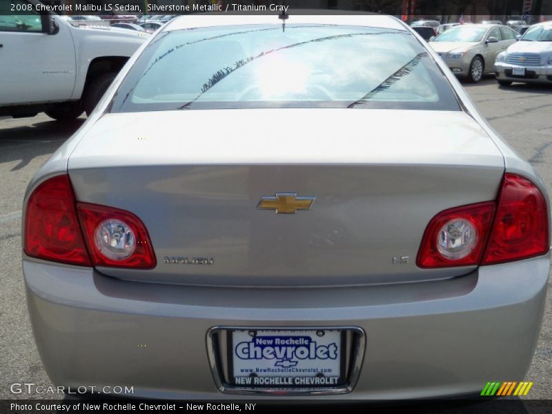 Silverstone Metallic / Titanium Gray 2008 Chevrolet Malibu LS Sedan