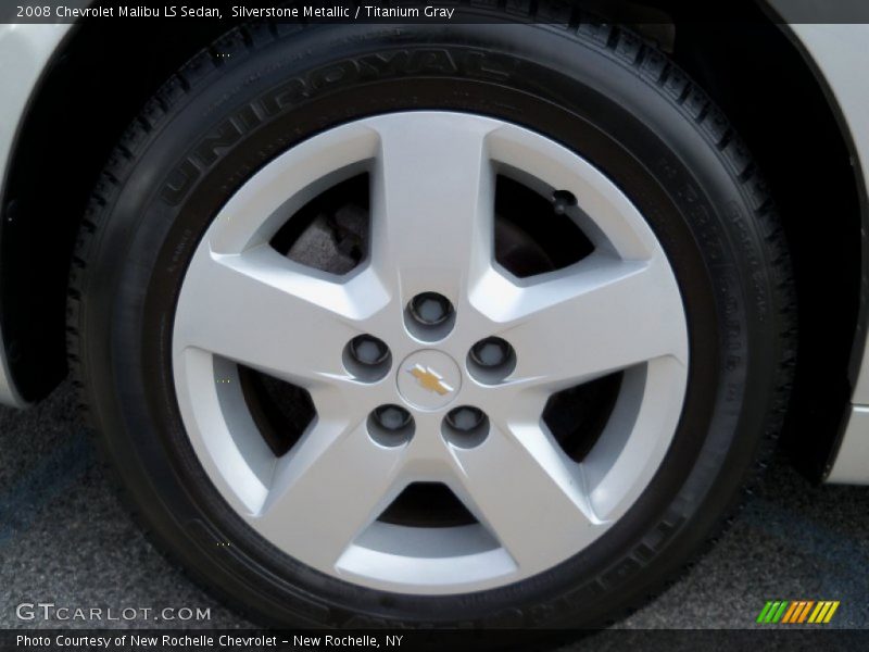 Silverstone Metallic / Titanium Gray 2008 Chevrolet Malibu LS Sedan