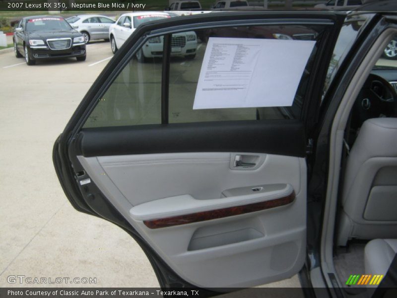 Neptune Blue Mica / Ivory 2007 Lexus RX 350