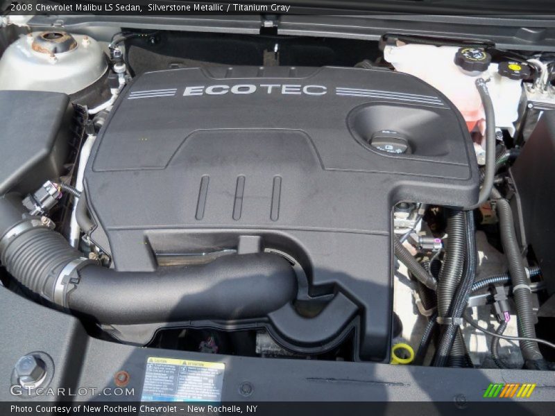 Silverstone Metallic / Titanium Gray 2008 Chevrolet Malibu LS Sedan