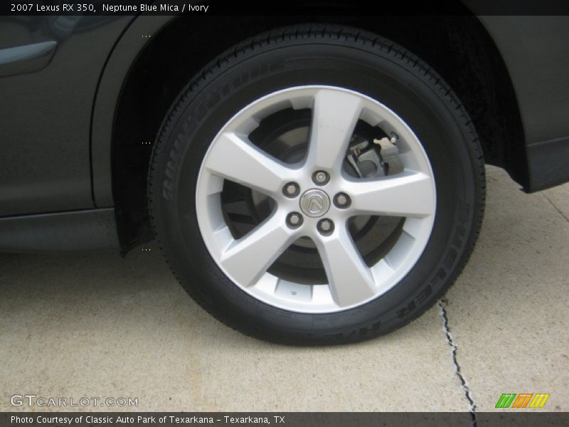 Neptune Blue Mica / Ivory 2007 Lexus RX 350