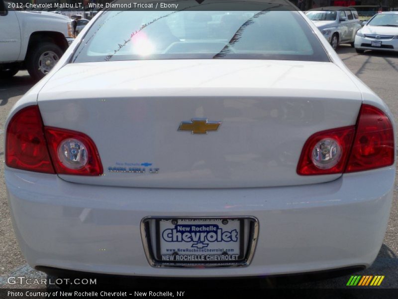 White Diamond Tricoat / Ebony 2012 Chevrolet Malibu LT