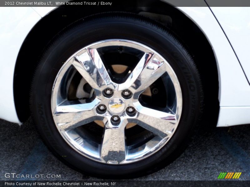 White Diamond Tricoat / Ebony 2012 Chevrolet Malibu LT