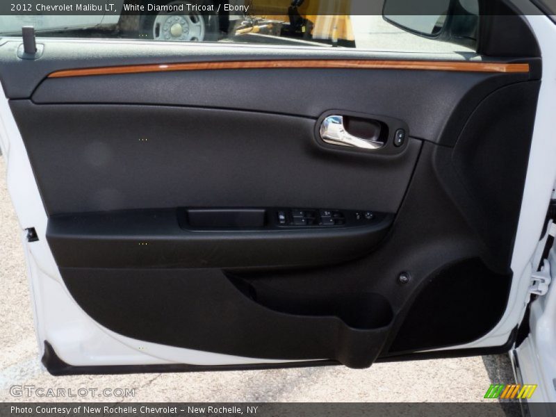 White Diamond Tricoat / Ebony 2012 Chevrolet Malibu LT
