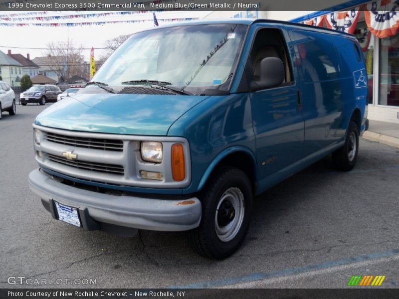 Medium Blue/Green Metallic / Neutral 1999 Chevrolet Express 3500 Commercial Van