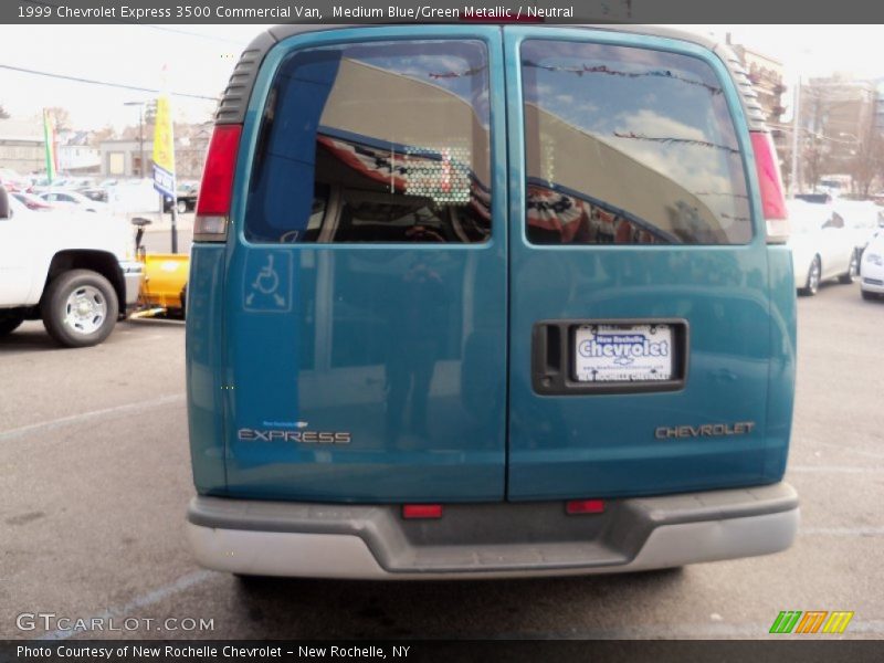 Medium Blue/Green Metallic / Neutral 1999 Chevrolet Express 3500 Commercial Van