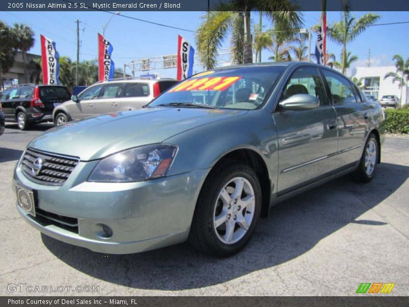 Mystic Emerald Green / Blond 2005 Nissan Altima 2.5 SL