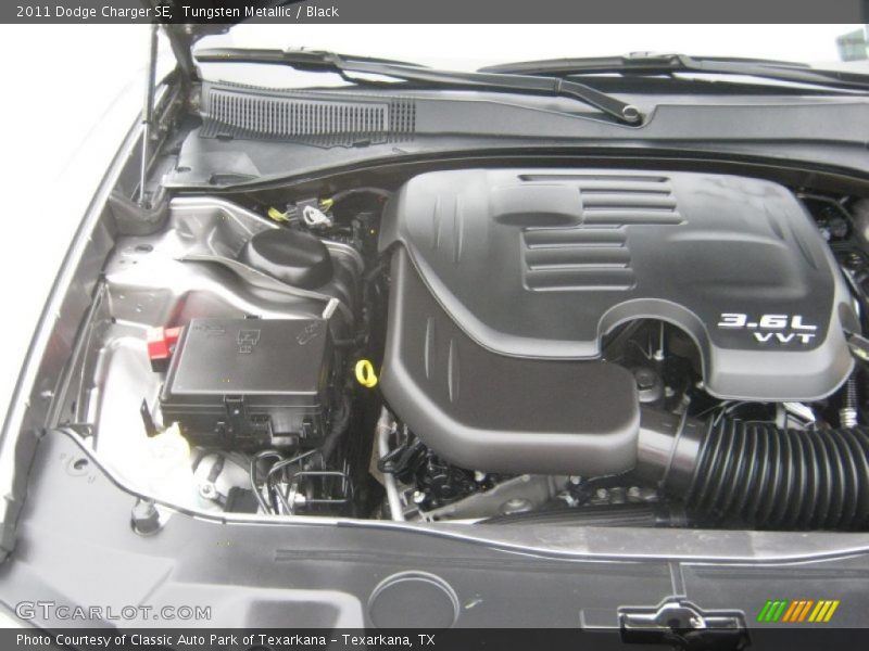 Tungsten Metallic / Black 2011 Dodge Charger SE