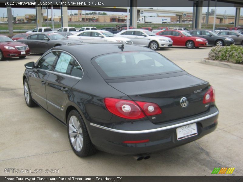 Urano Gray Metallic / Black 2012 Volkswagen CC Sport