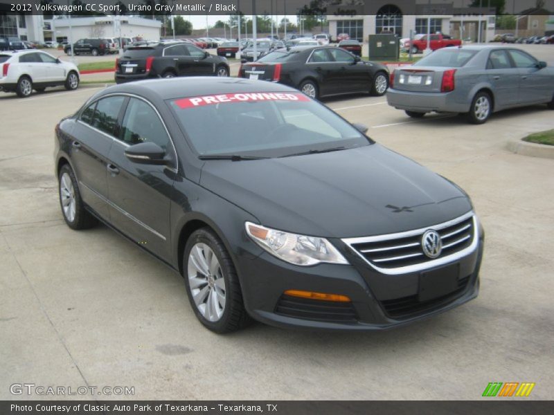 Urano Gray Metallic / Black 2012 Volkswagen CC Sport