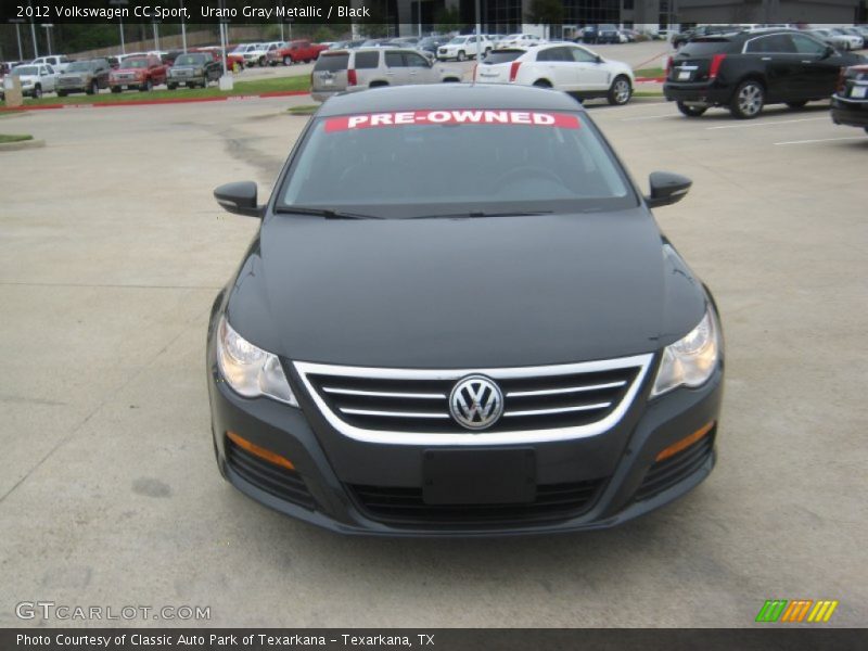 Urano Gray Metallic / Black 2012 Volkswagen CC Sport