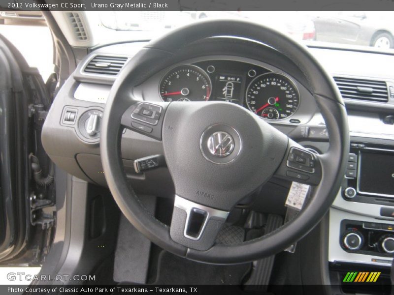 Urano Gray Metallic / Black 2012 Volkswagen CC Sport