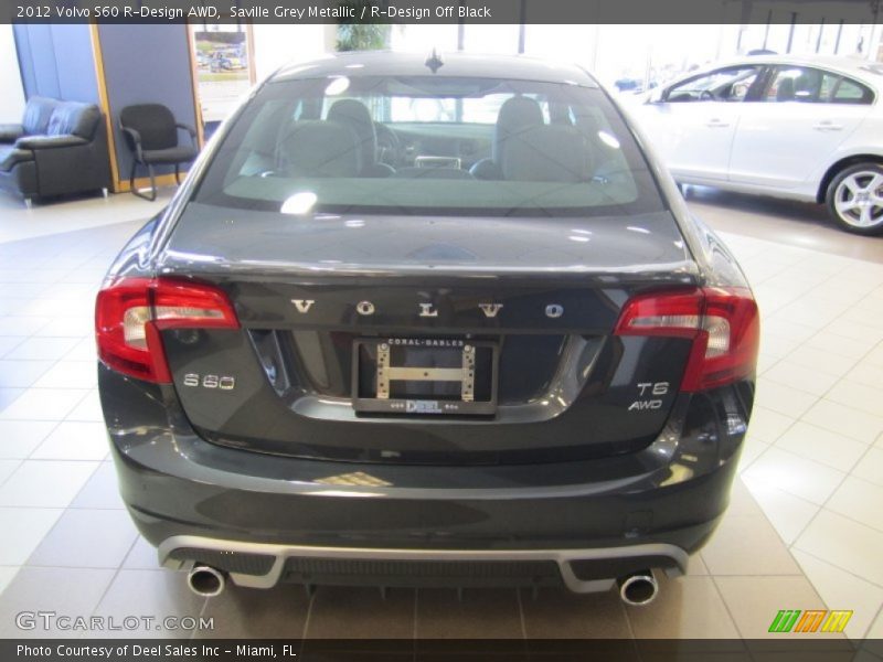 Saville Grey Metallic / R-Design Off Black 2012 Volvo S60 R-Design AWD