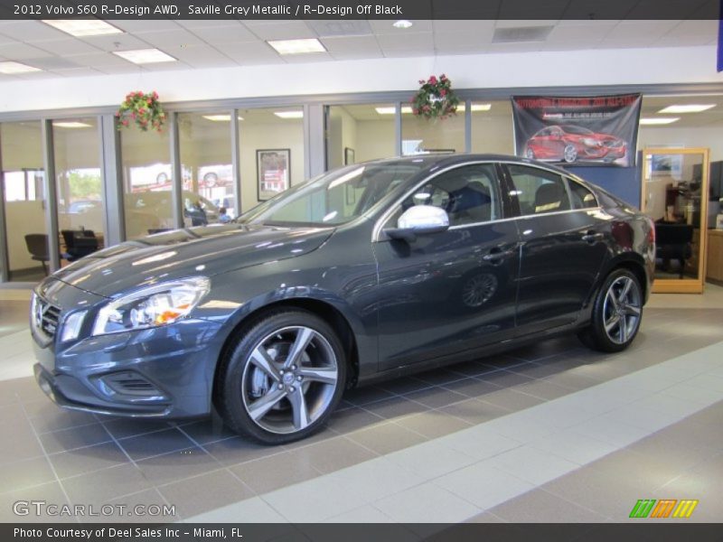 Saville Grey Metallic / R-Design Off Black 2012 Volvo S60 R-Design AWD