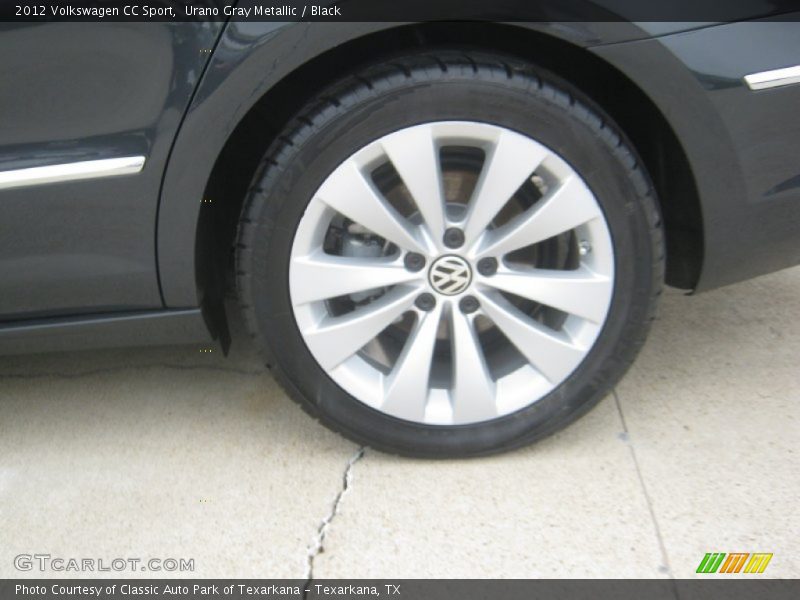 Urano Gray Metallic / Black 2012 Volkswagen CC Sport