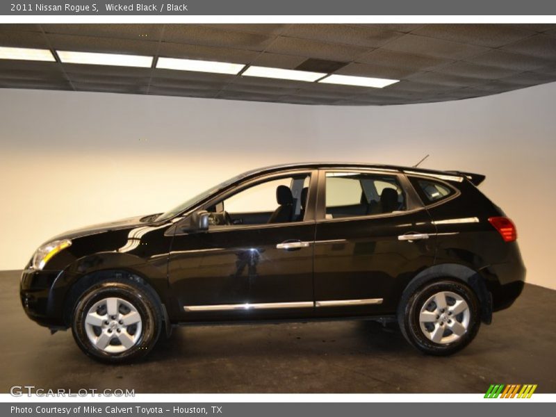 Wicked Black / Black 2011 Nissan Rogue S