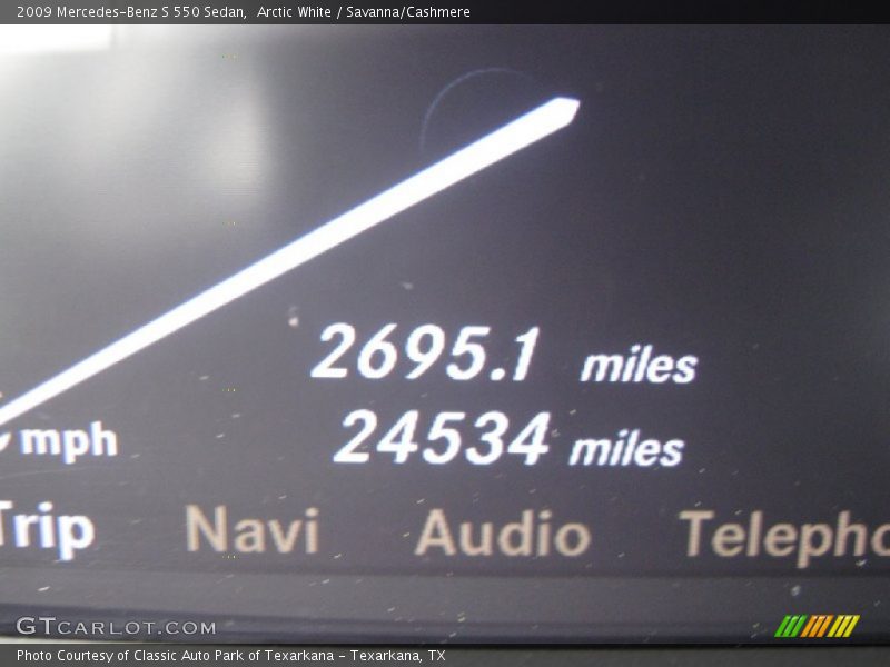 Arctic White / Savanna/Cashmere 2009 Mercedes-Benz S 550 Sedan