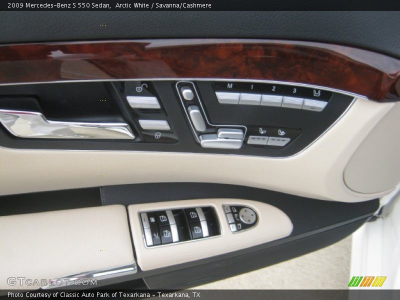 Arctic White / Savanna/Cashmere 2009 Mercedes-Benz S 550 Sedan