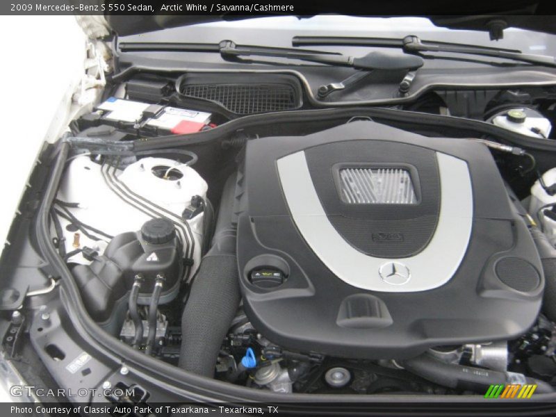Arctic White / Savanna/Cashmere 2009 Mercedes-Benz S 550 Sedan