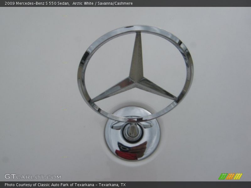 Arctic White / Savanna/Cashmere 2009 Mercedes-Benz S 550 Sedan