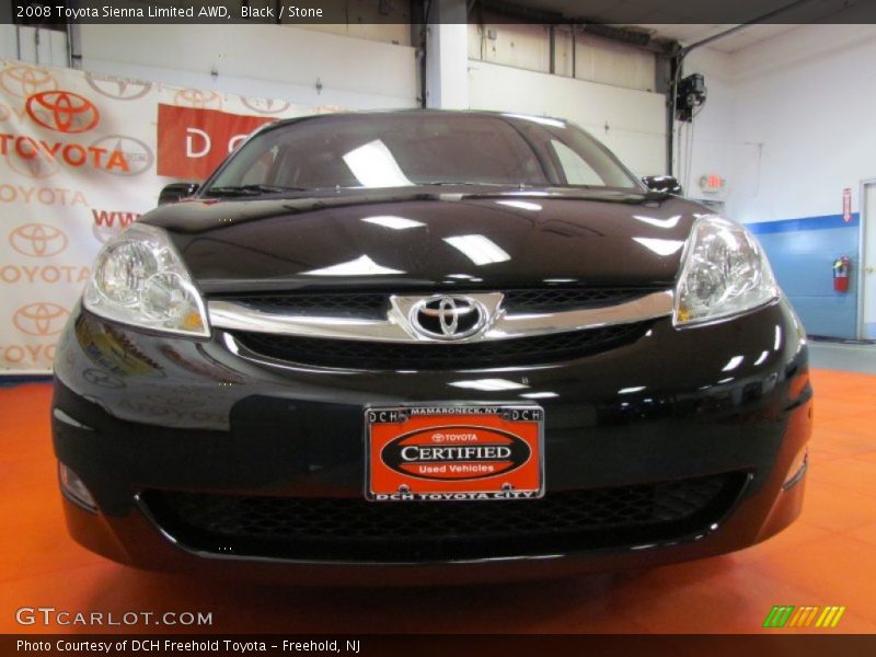 Black / Stone 2008 Toyota Sienna Limited AWD