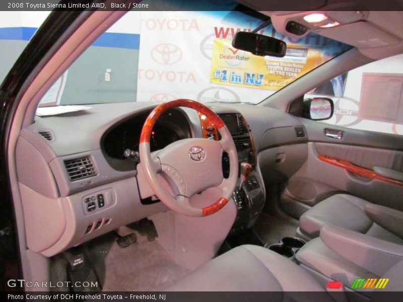 Black / Stone 2008 Toyota Sienna Limited AWD