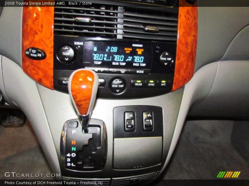 Black / Stone 2008 Toyota Sienna Limited AWD
