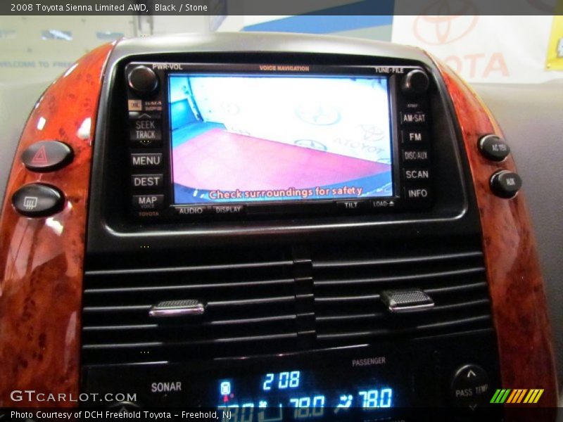Black / Stone 2008 Toyota Sienna Limited AWD
