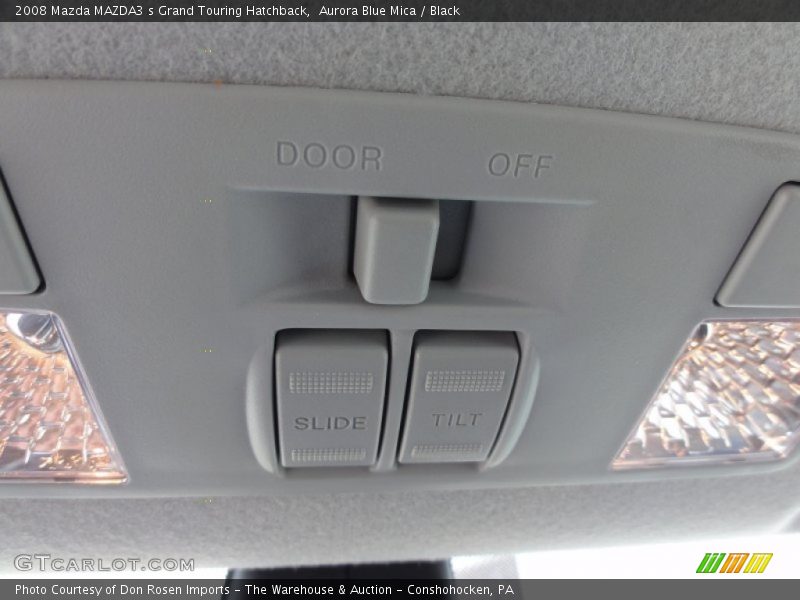 Aurora Blue Mica / Black 2008 Mazda MAZDA3 s Grand Touring Hatchback