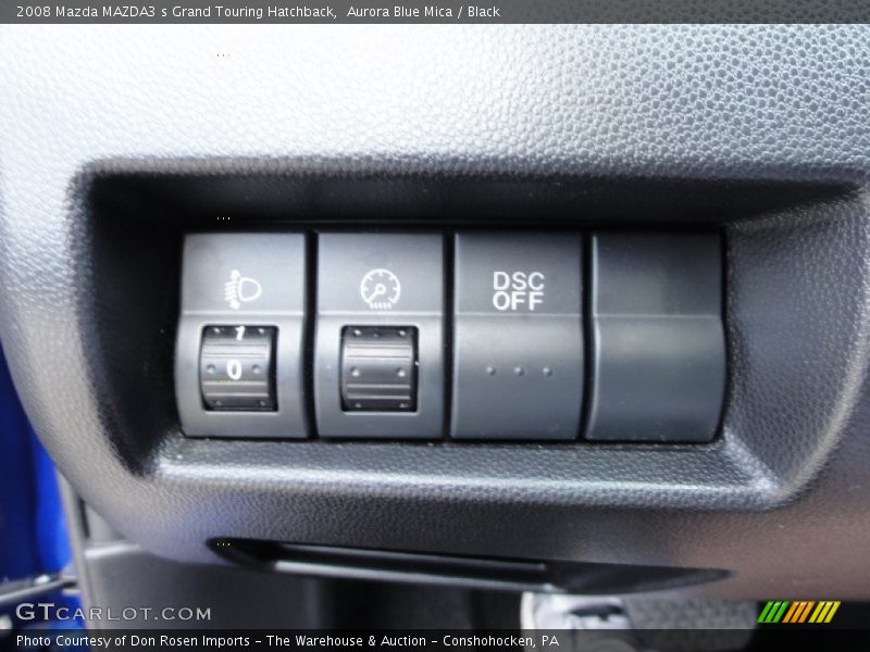 Aurora Blue Mica / Black 2008 Mazda MAZDA3 s Grand Touring Hatchback