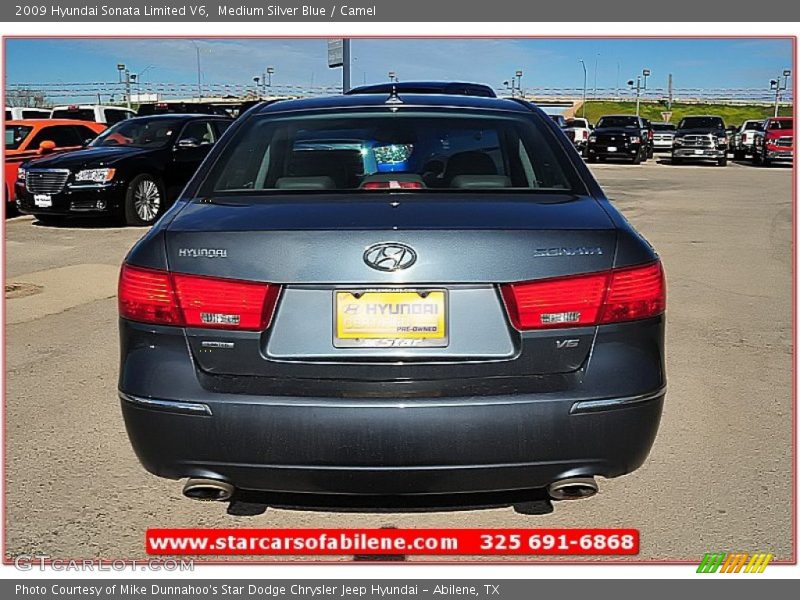 Medium Silver Blue / Camel 2009 Hyundai Sonata Limited V6