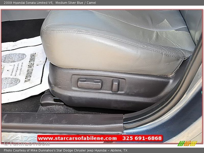 Medium Silver Blue / Camel 2009 Hyundai Sonata Limited V6