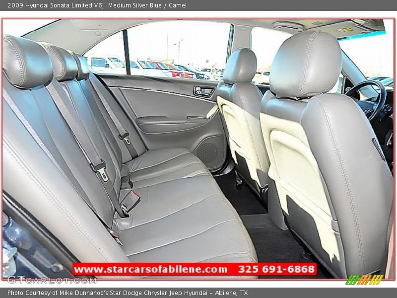 Medium Silver Blue / Camel 2009 Hyundai Sonata Limited V6