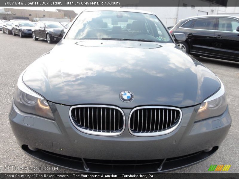 Titanium Grey Metallic / Auburn 2007 BMW 5 Series 530xi Sedan