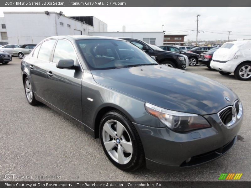 Titanium Grey Metallic / Auburn 2007 BMW 5 Series 530xi Sedan