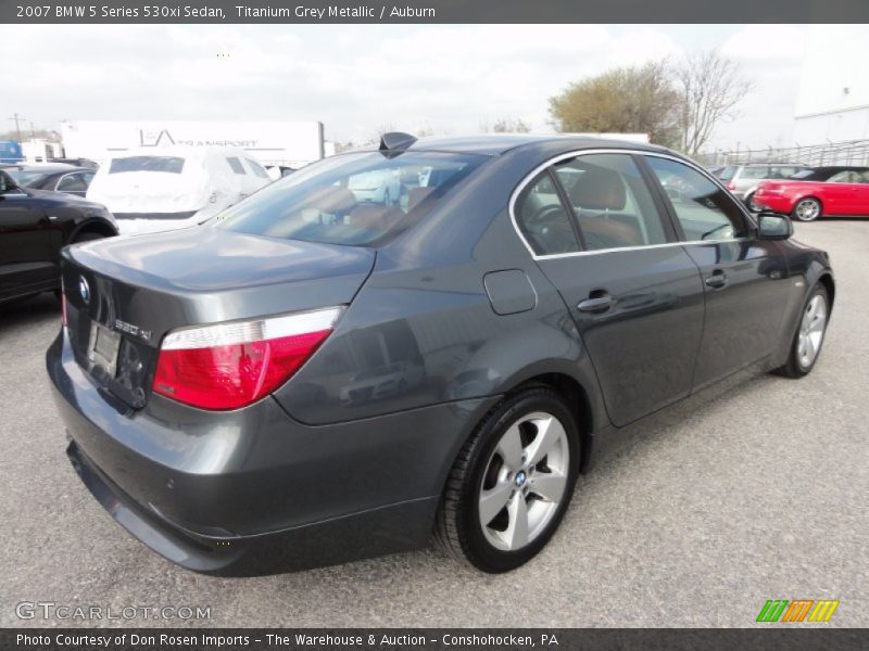Titanium Grey Metallic / Auburn 2007 BMW 5 Series 530xi Sedan