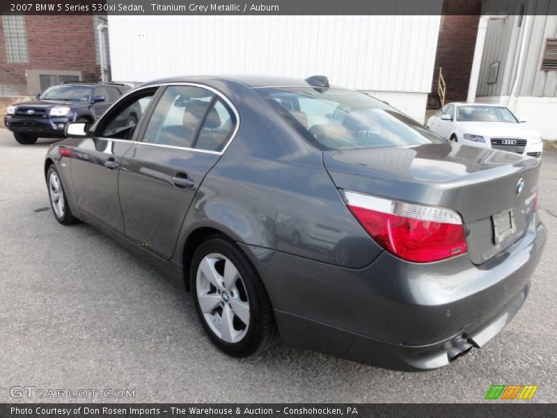 Titanium Grey Metallic / Auburn 2007 BMW 5 Series 530xi Sedan