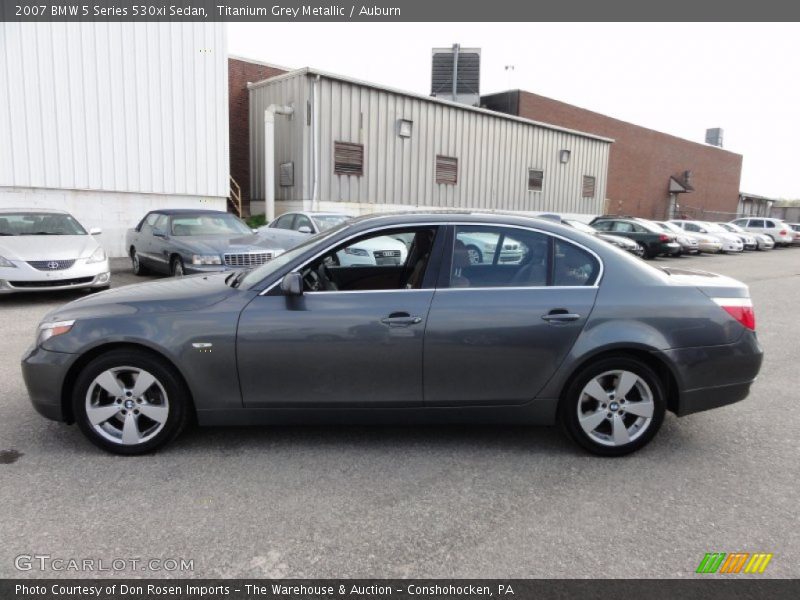 Titanium Grey Metallic / Auburn 2007 BMW 5 Series 530xi Sedan