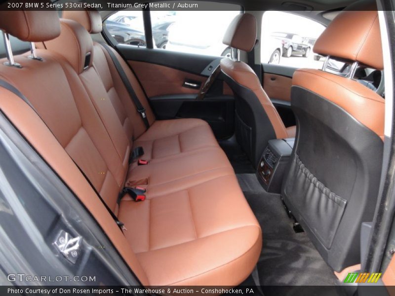 Rear Seat of 2007 5 Series 530xi Sedan