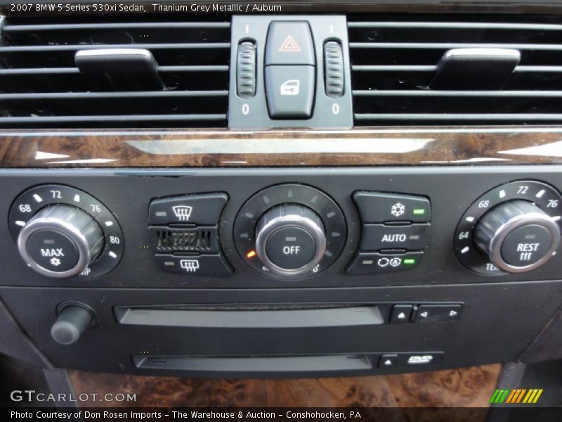 Titanium Grey Metallic / Auburn 2007 BMW 5 Series 530xi Sedan