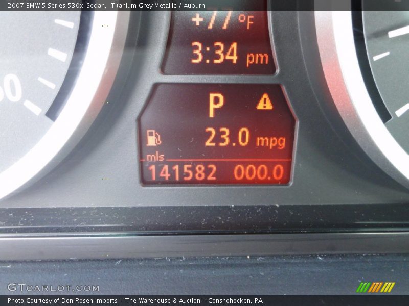 Titanium Grey Metallic / Auburn 2007 BMW 5 Series 530xi Sedan