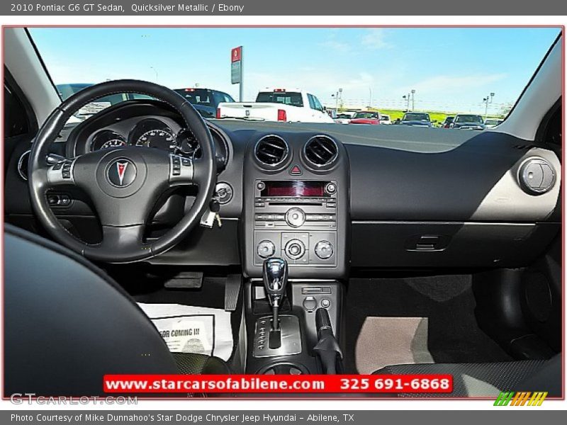 Quicksilver Metallic / Ebony 2010 Pontiac G6 GT Sedan