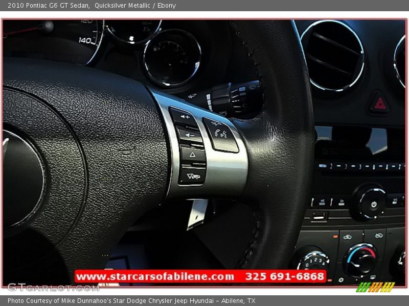 Quicksilver Metallic / Ebony 2010 Pontiac G6 GT Sedan