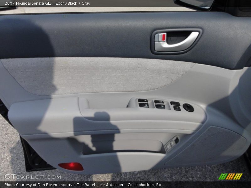 Ebony Black / Gray 2007 Hyundai Sonata GLS
