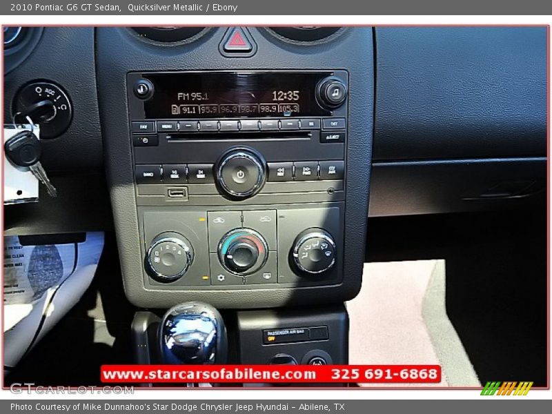 Quicksilver Metallic / Ebony 2010 Pontiac G6 GT Sedan