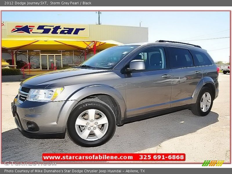 Storm Grey Pearl / Black 2012 Dodge Journey SXT