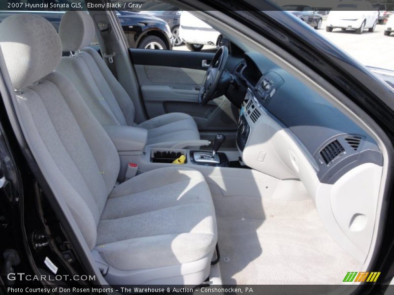 Ebony Black / Gray 2007 Hyundai Sonata GLS