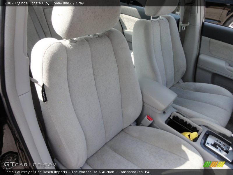 Ebony Black / Gray 2007 Hyundai Sonata GLS