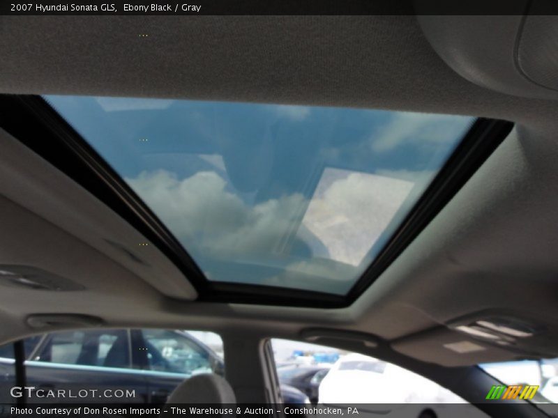 Ebony Black / Gray 2007 Hyundai Sonata GLS